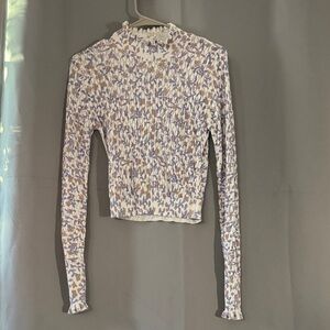 Floral Long Sleeve Top Zara